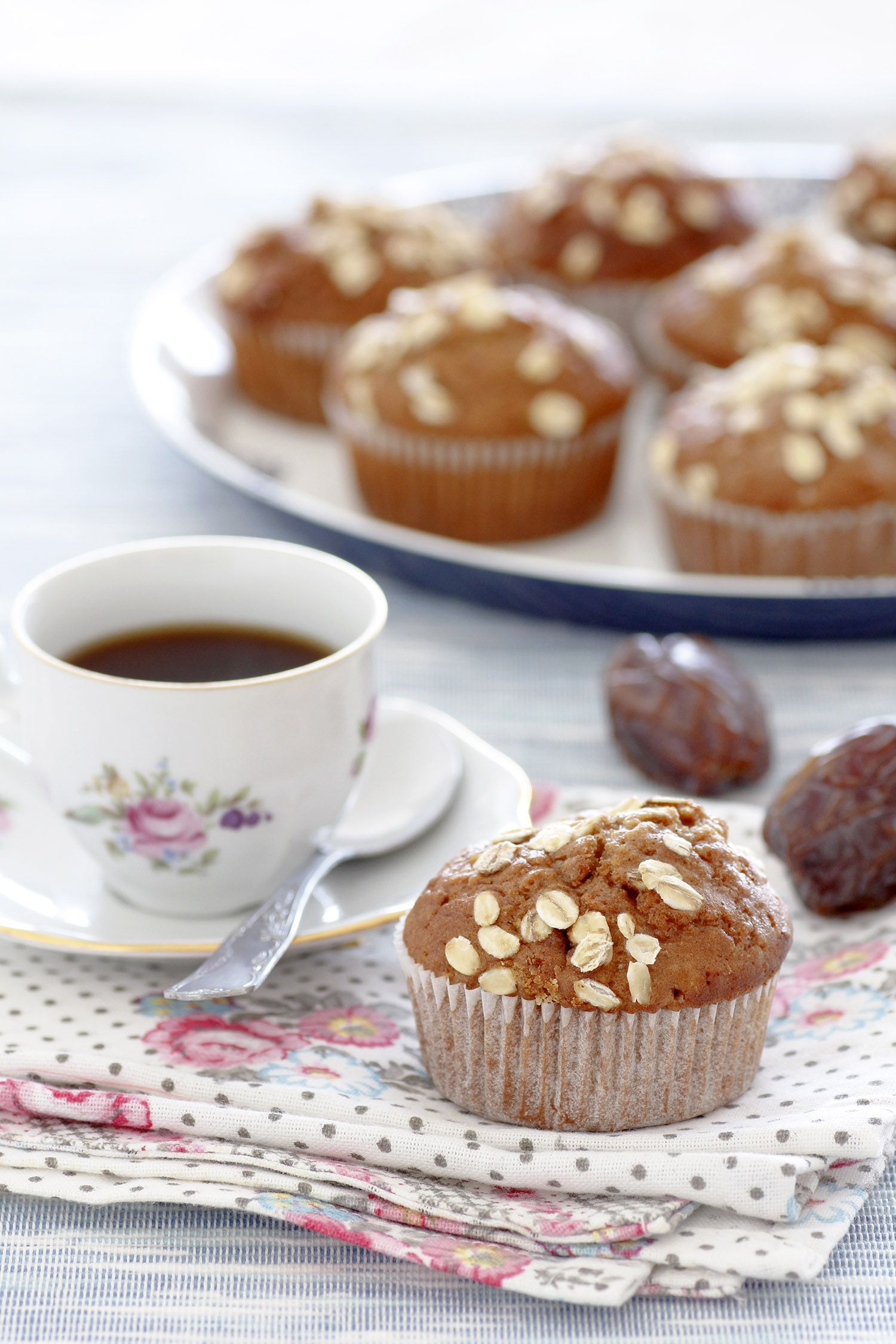 Whole Wheat Gingerbread Muffins with Dates
