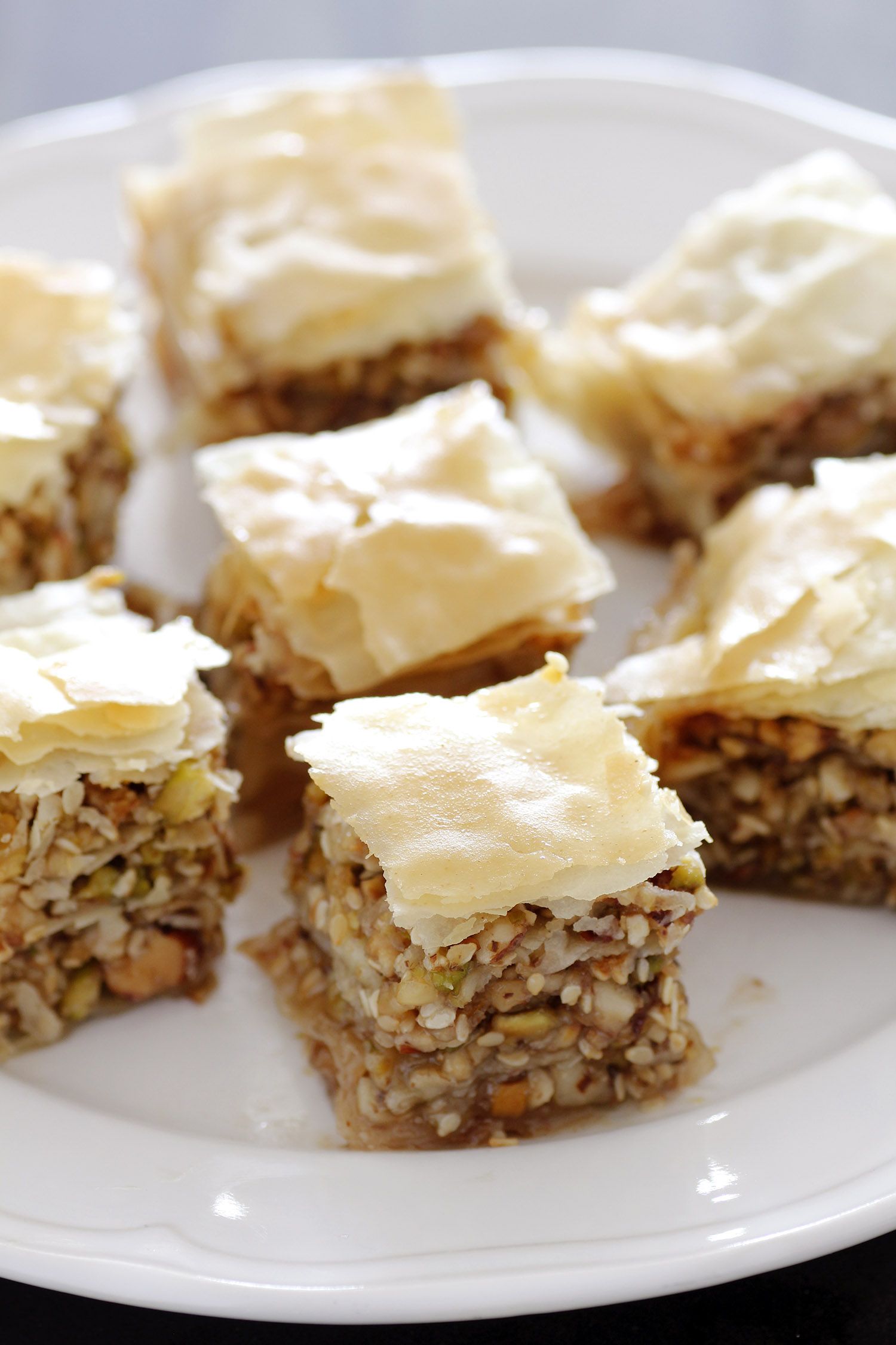 Homemade Baklava with Nuts and Honey