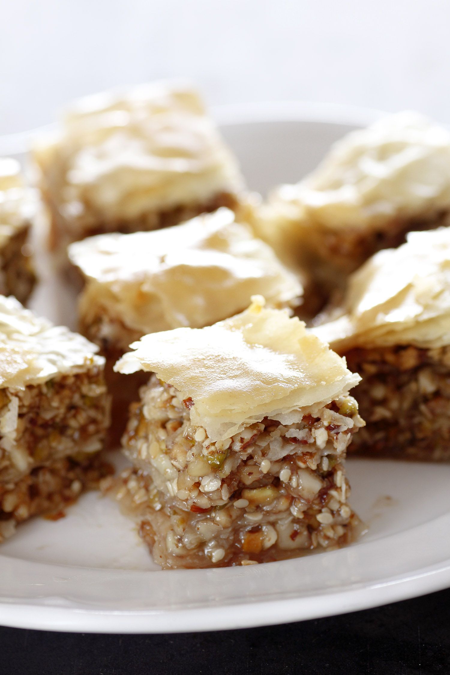 Homemade Baklava with Nuts and Honey