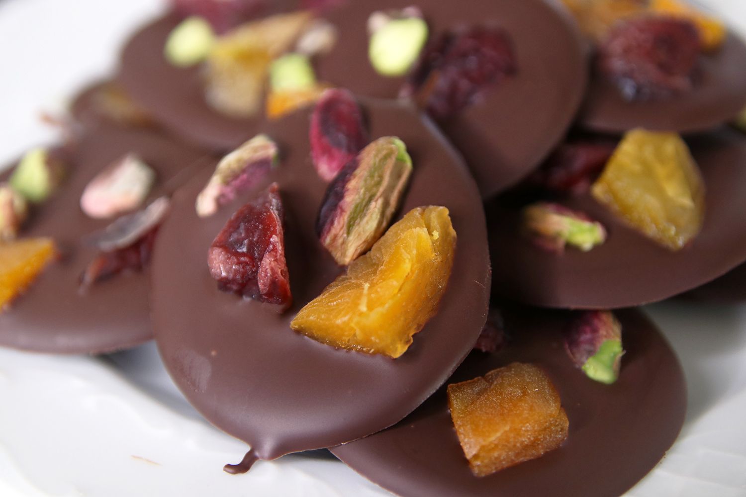 Chocolate Bars with Dried Fruits and Nuts