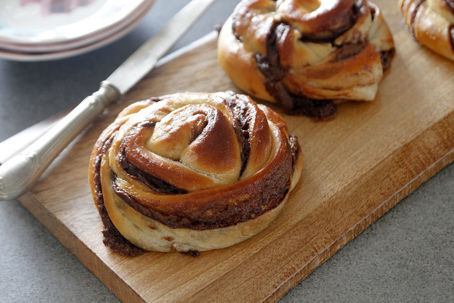 Soft Chocolate Rolls