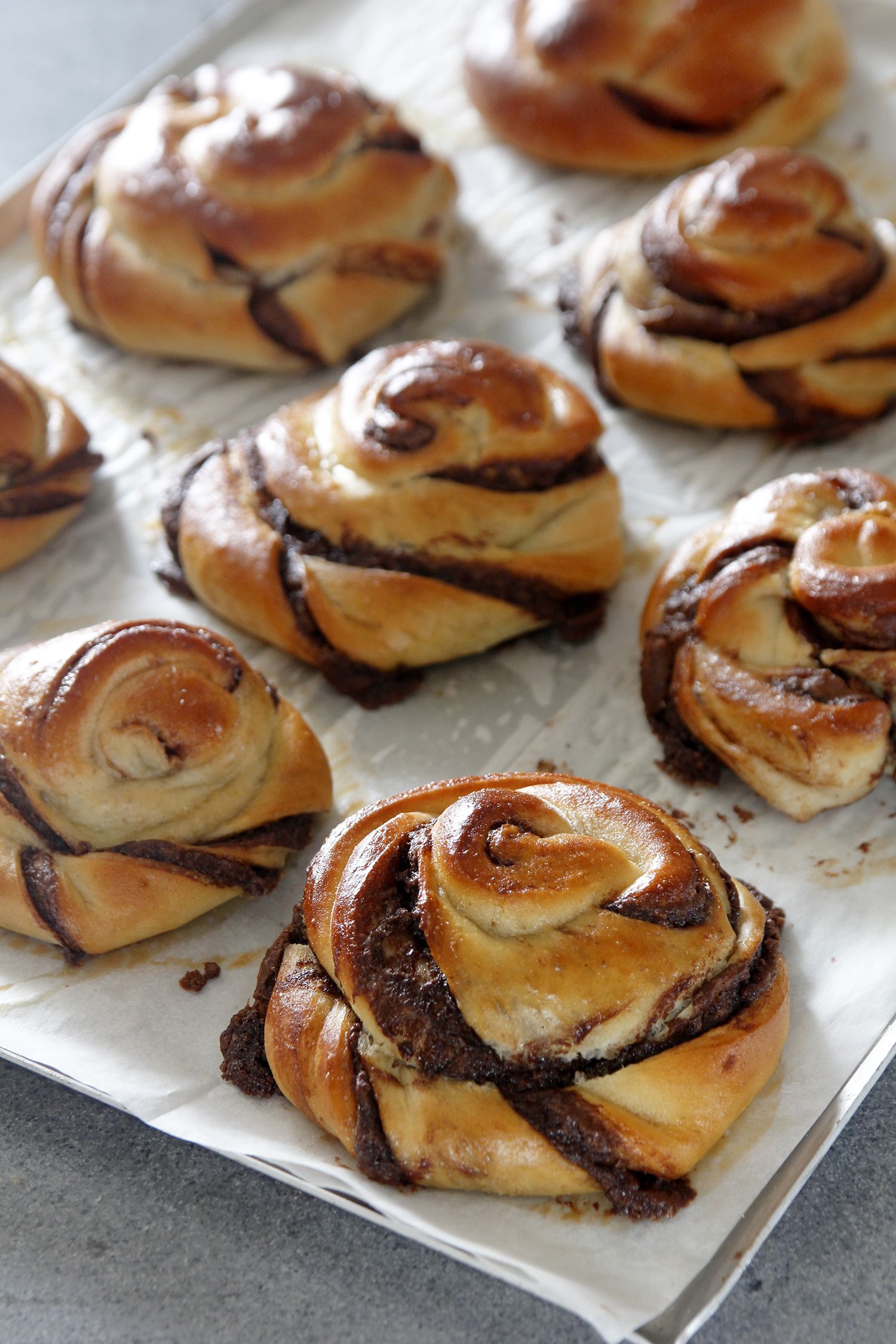 Soft Chocolate Rolls