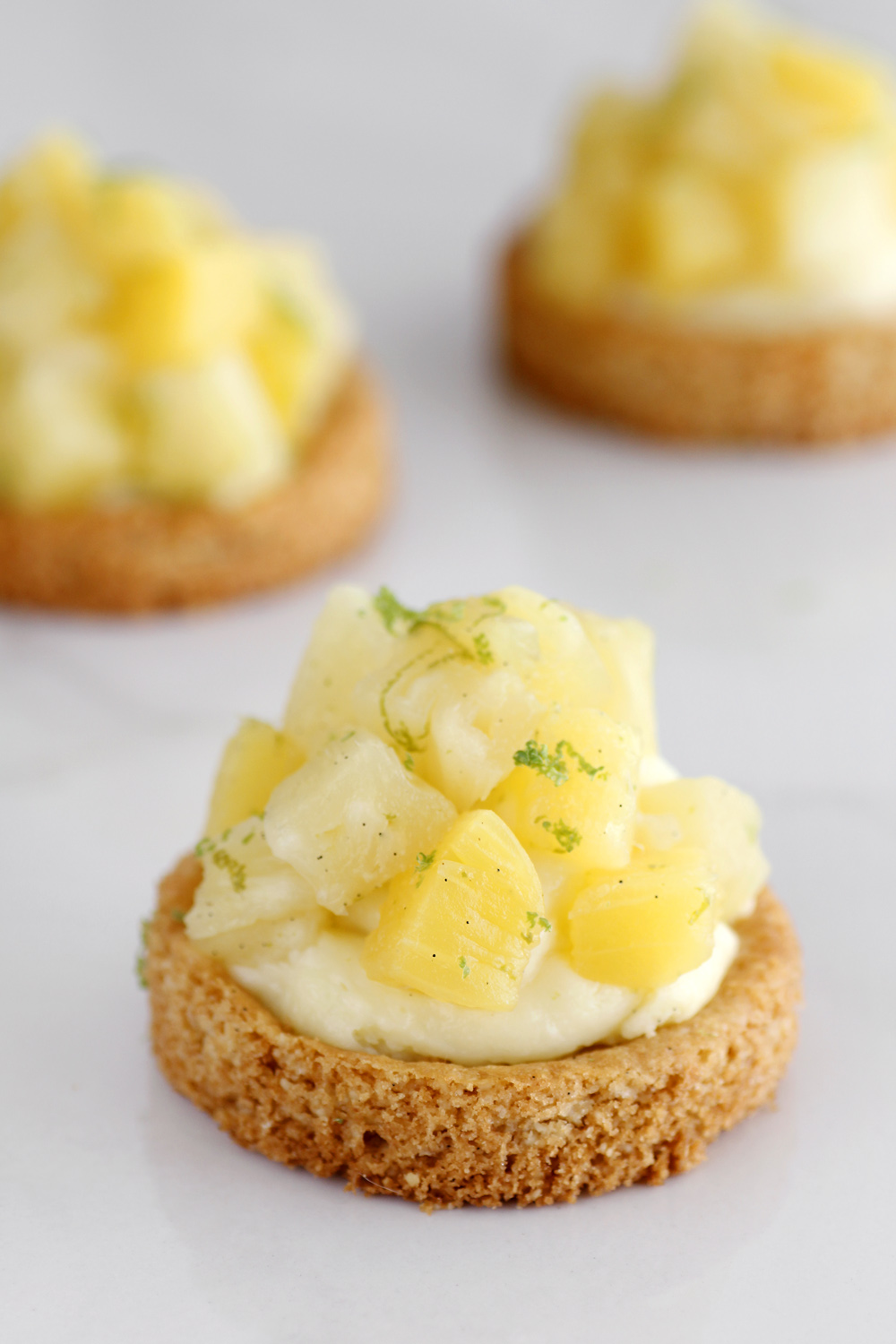 Pineapple Tartelettes with Lime Cream
