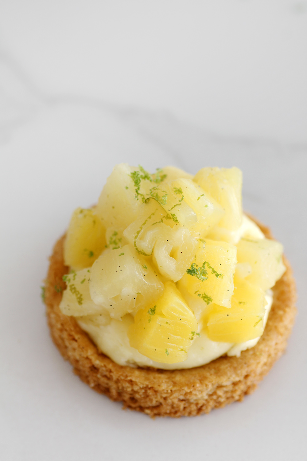 Pineapple Tartelettes with Lime Cream