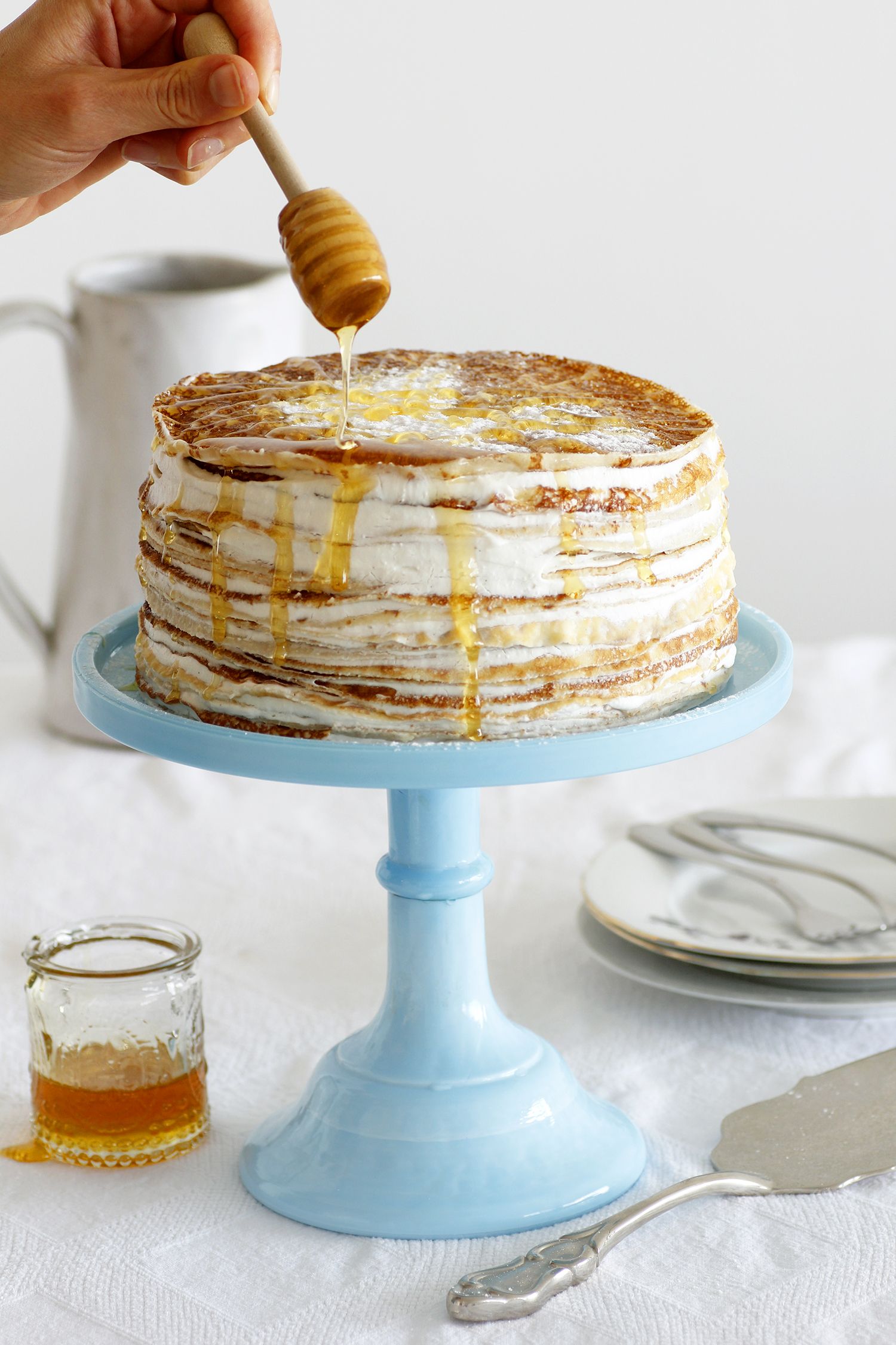 Medovik Crepe Cake