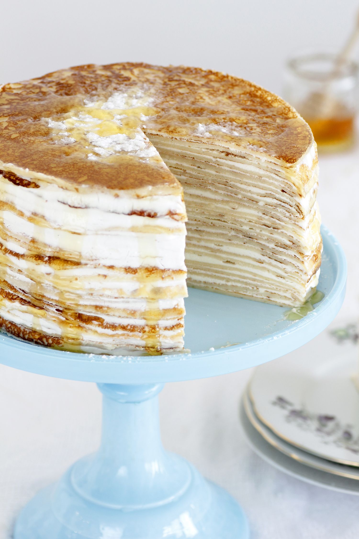 Medovik Crepe Cake