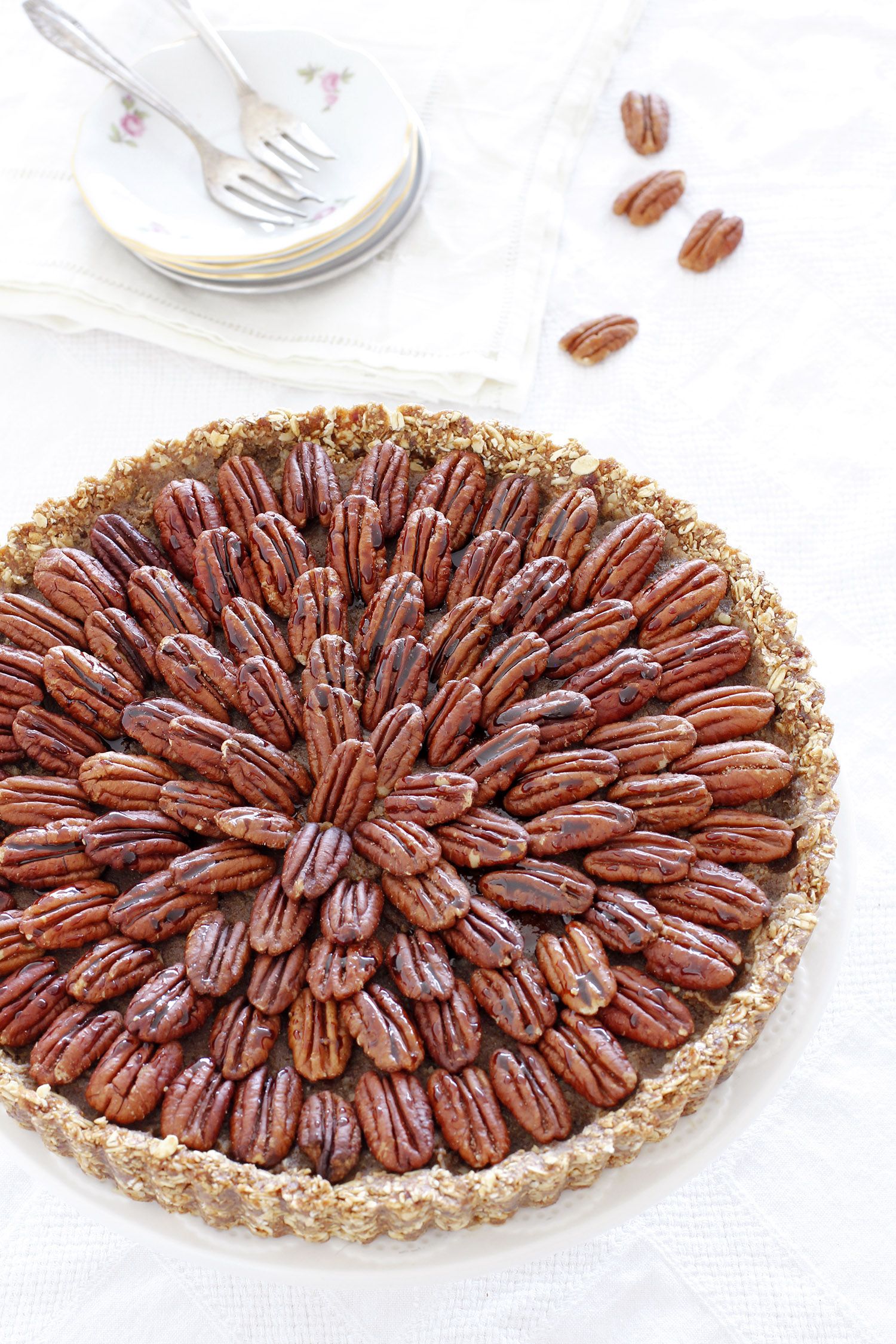 No Bake Vegan Pecan Pie with Date Syrup