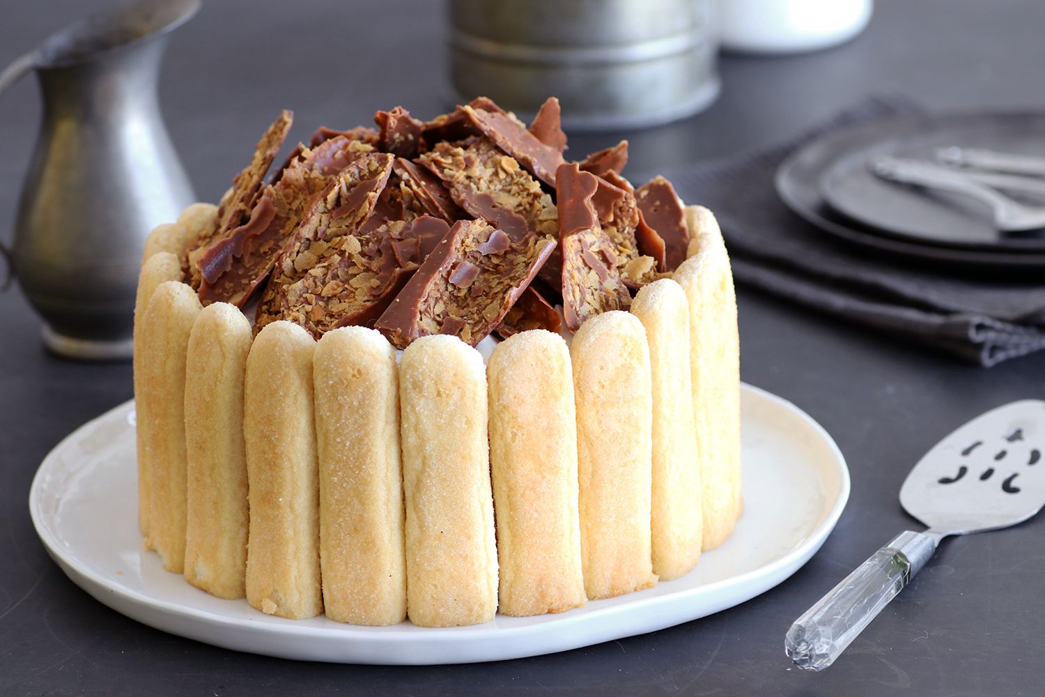 Chocolate and Coffee Charlotte Cake