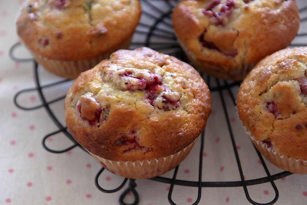 Pistachio Raspberry Muffins