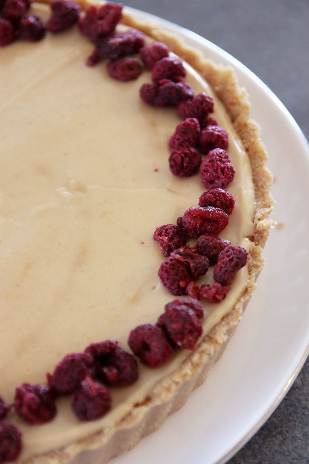 Vegan Peanut Butter and Jelly Tart