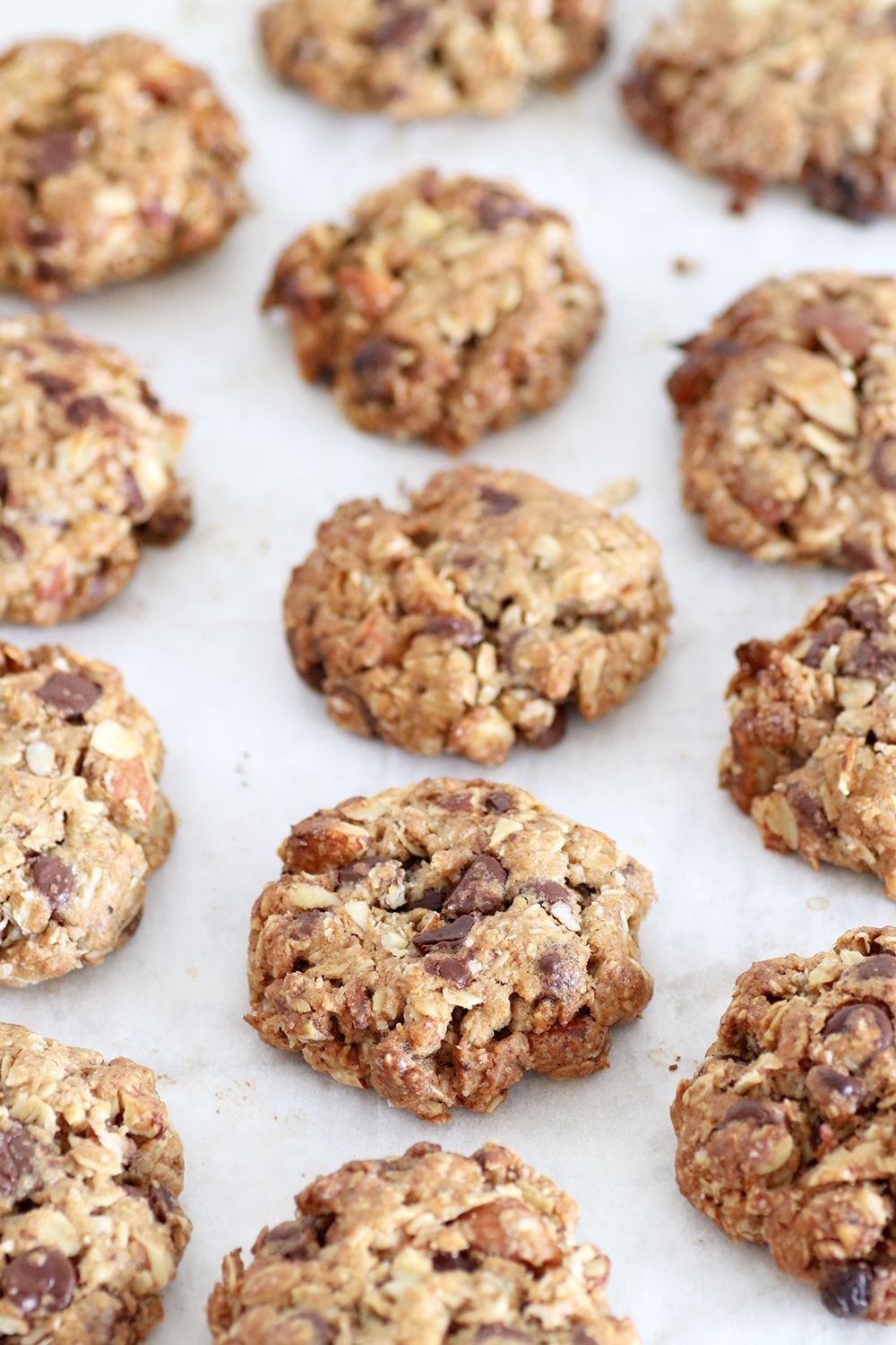 Chocolate Chip Granola Cookies with Almonds