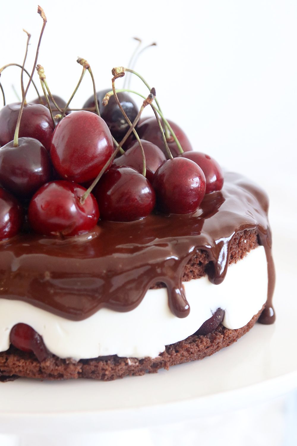 עוגת קוקילידה שוקולד ודובדבנים טבעונית | צילום: נטלי לוין