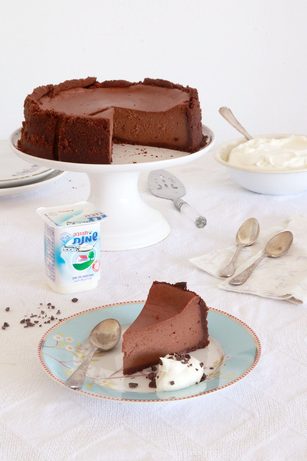 עוגת גבינה שוקולד | צילום: נטלי לוין