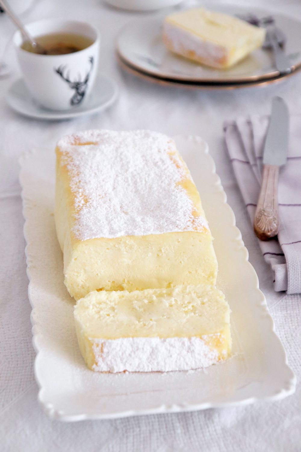 עוגת גבינה קרמית אפויה | צילום: נטלי לוין